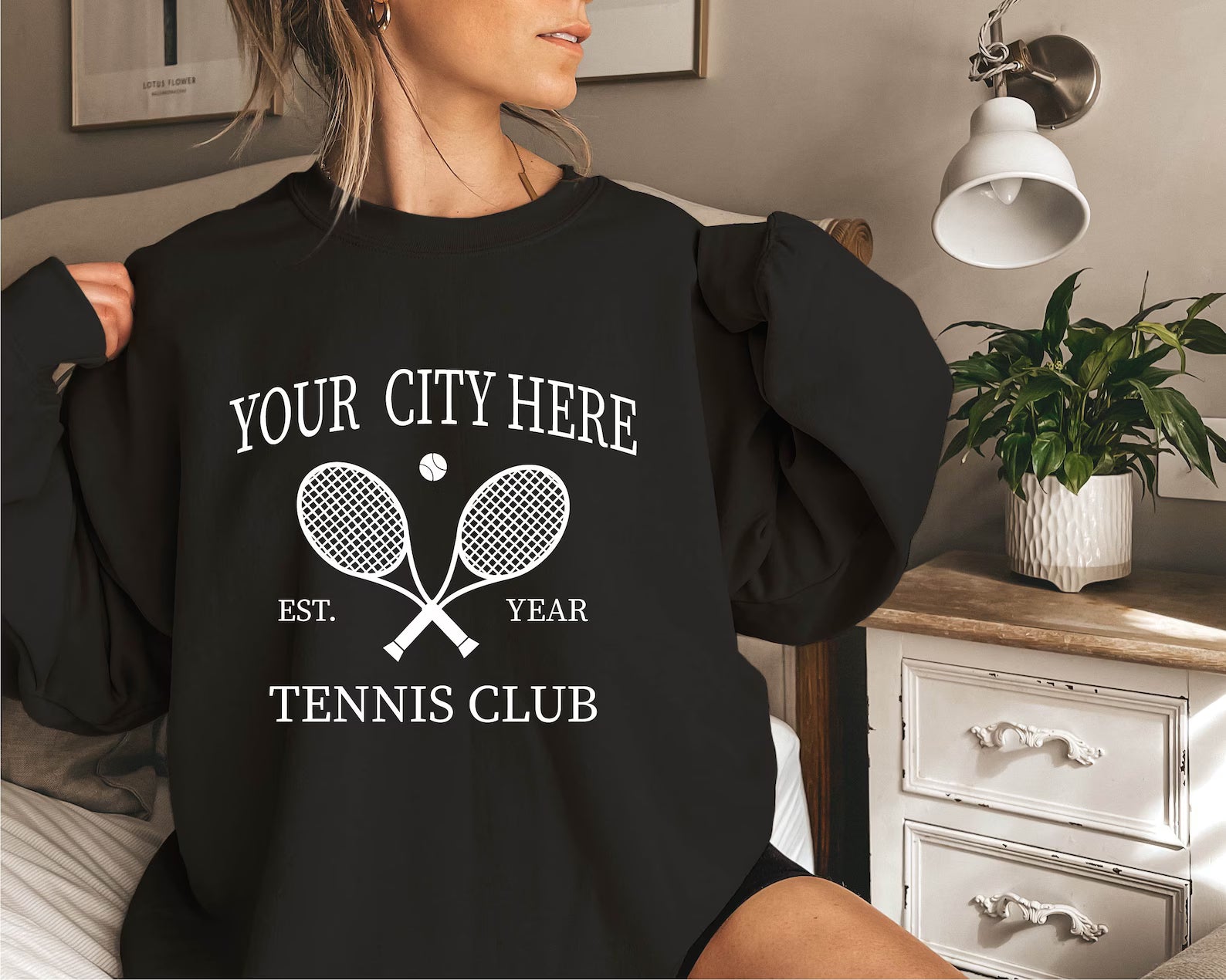 Customized Tennis Club Sweatshirt