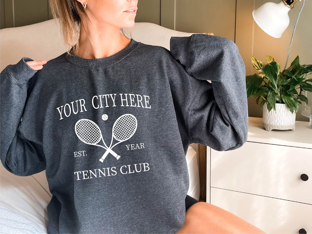 Customized Tennis Club Sweatshirt