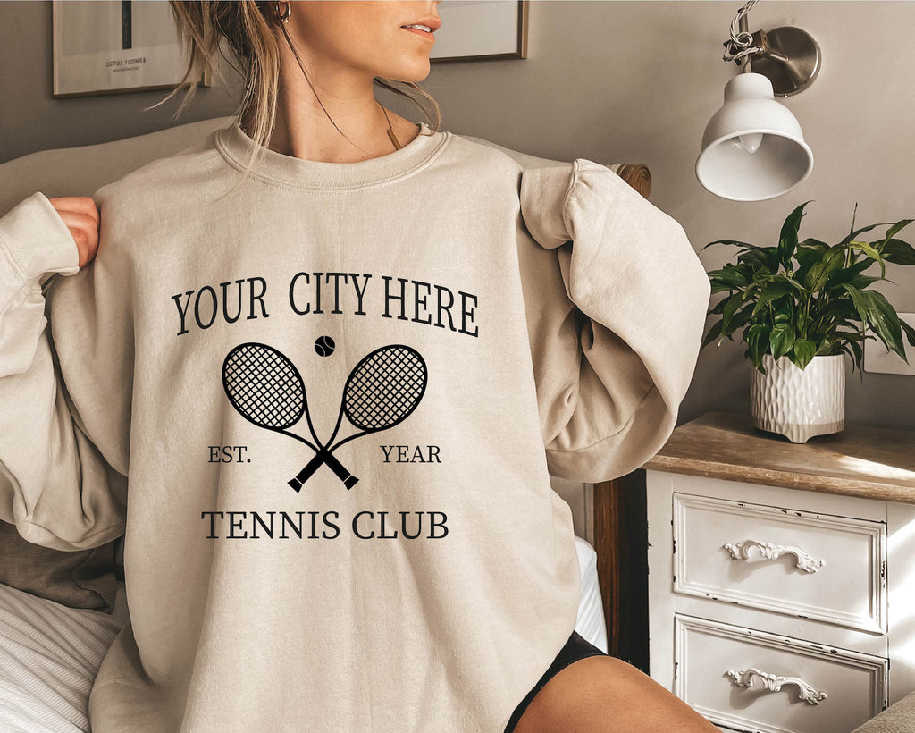 Customized Tennis Club Sweatshirt
